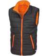 RS234B R234J/Y Result Core Kids Padded Bodywarmer Black / Orange colour image